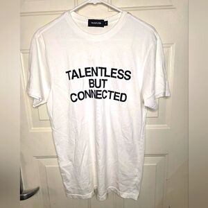 Talentless White Graphic T-Shirt Size Small